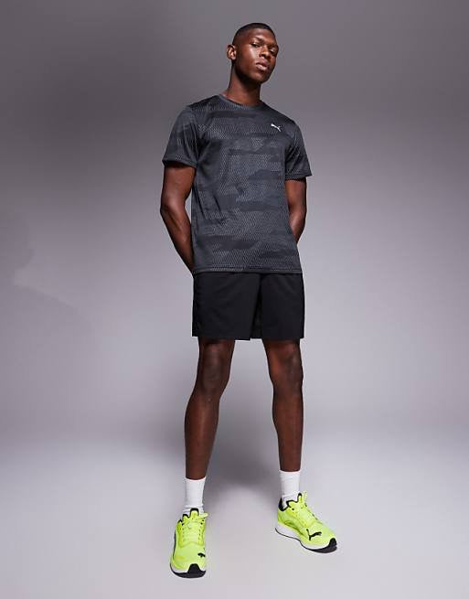 Puma Flex Jacquard t-shirt in black