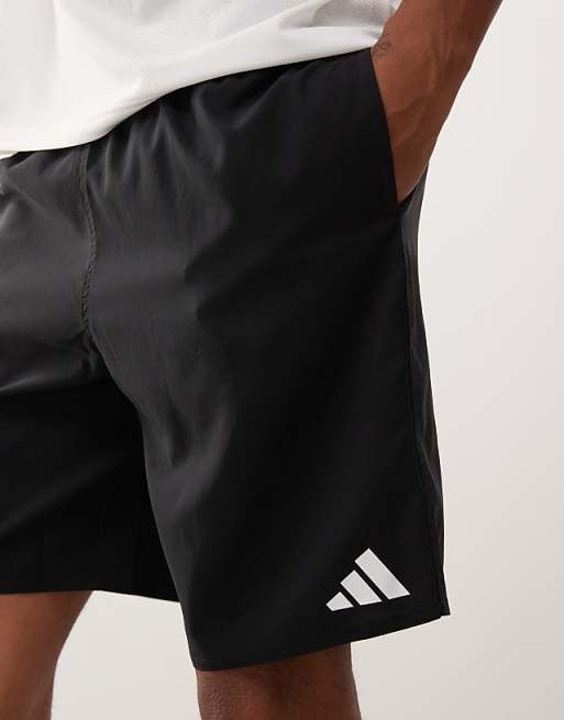 adidas Training 8"" swim shorts in black