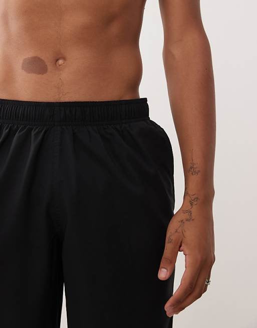adidas Training 8"" swim shorts in black