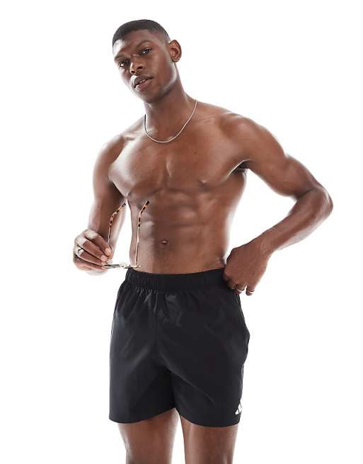 adidas Training 5"" swim shorts in blackout