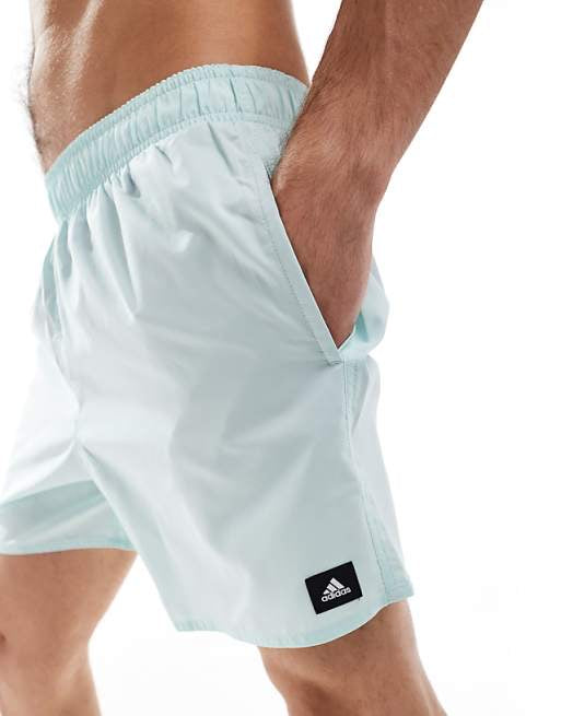 adidas Training swim shorts in mint blue