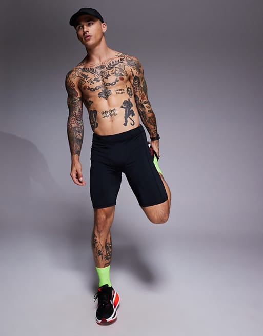 4505 Icon active quick dry base layer training half tight in black