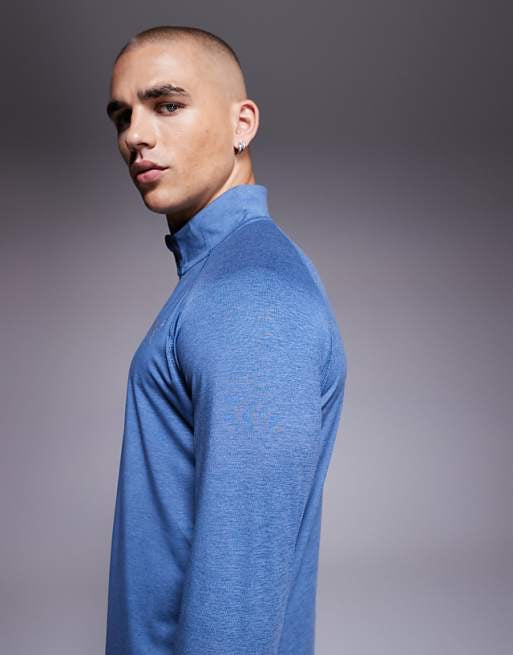 Puma Run Velocity Cloudspun 1/4 zip top in blue