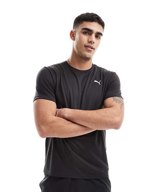Puma Essentials t-shirt with puma cat logo in black
