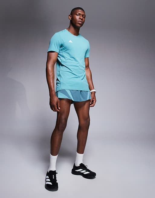 adidas Running Adizero t-shirt in teal