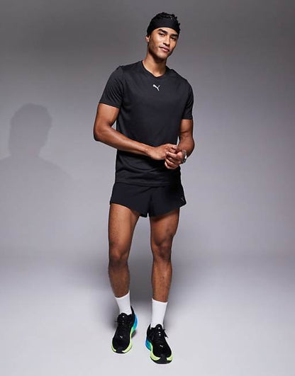 Puma Tad Essentials Heather Cat training t-shirt in black