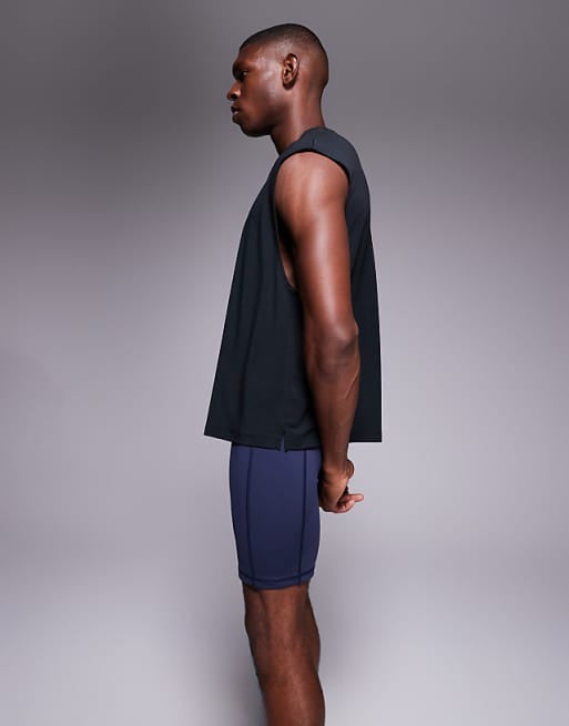 4505 Icon active quick dry base layer training half tight in deep navy