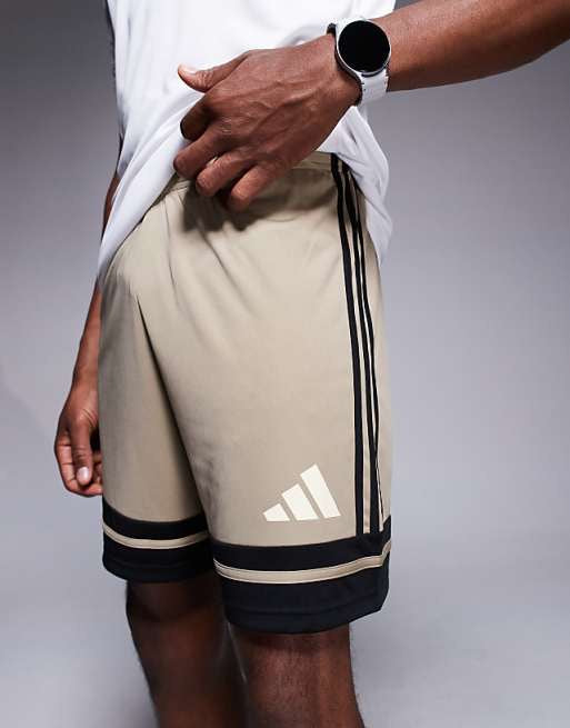 adidas Football Squadra25 shorts in stone and black