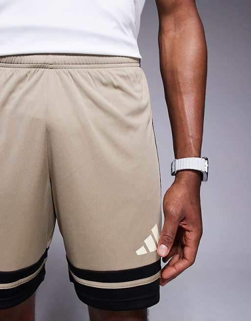 adidas Football Squadra25 shorts in stone and black