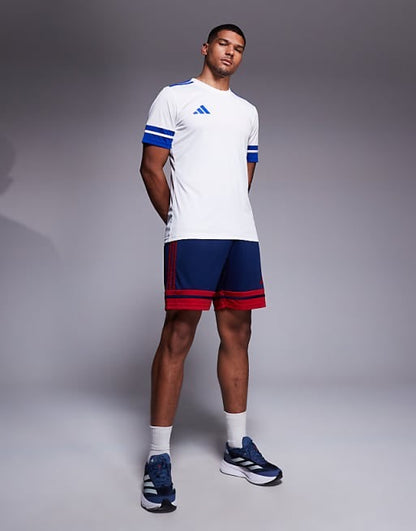 adidas Football Squadra25 shorts in navy and white