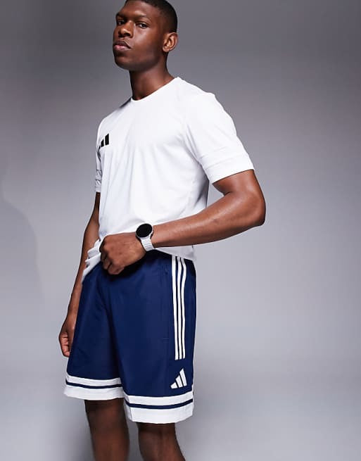 adidas Football Squadra shorts in navy