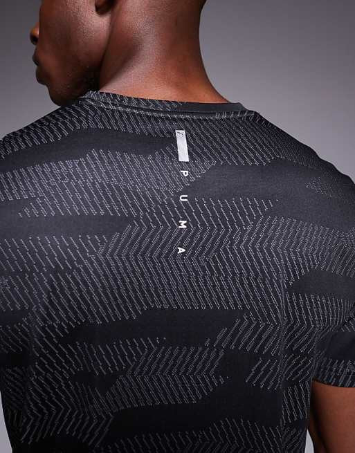 Puma Flex Jacquard t-shirt in black
