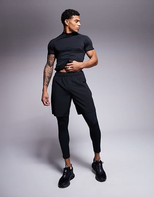 4505 Icon active quick dry base layer training tight in black