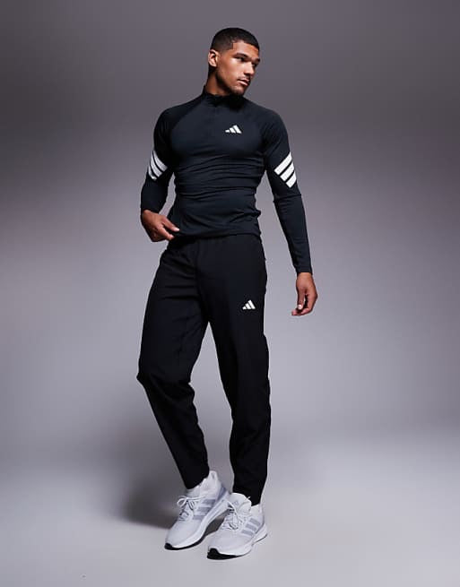 adidas Training essentials woven joggers in black