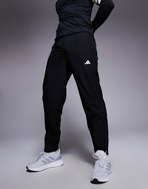 adidas Training essentials woven joggers in black