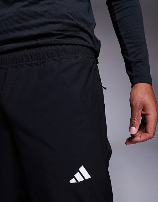adidas Training essentials woven joggers in black