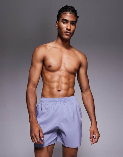 adidas Training 5"" swim shorts in violet