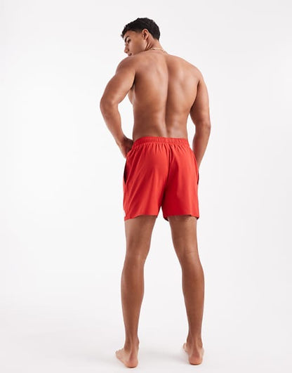 adidas Training 5"" swim shorts in red