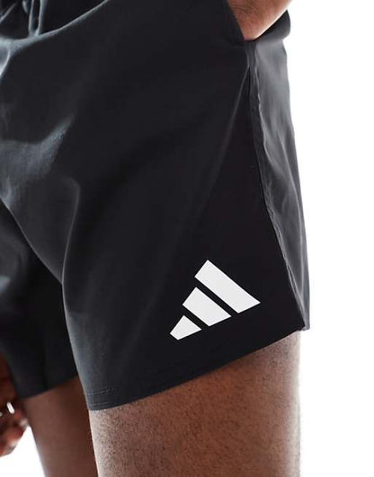 adidas Training 5"" swim shorts in blackout