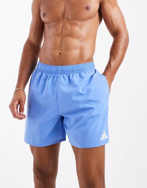 adidas Training 5"" swim shorts in blue
