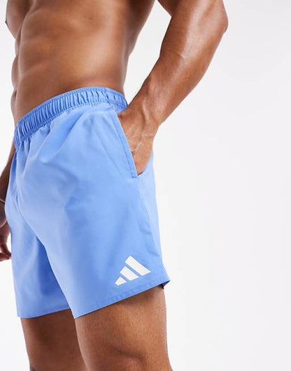 adidas Training 5"" swim shorts in blue