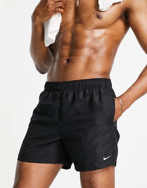 Nike 5 inch Volley swimming shorts in black