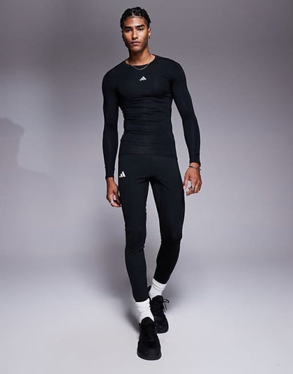 adidas Running Adizero leggings in black