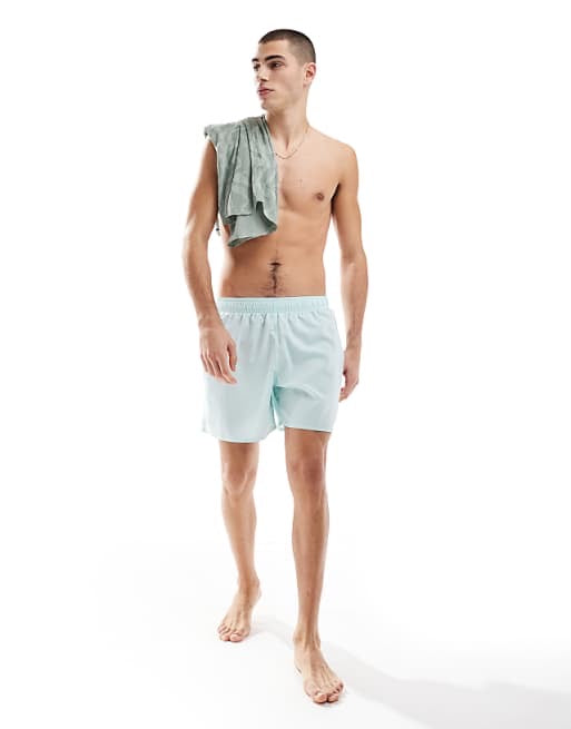 adidas Training swim shorts in mint blue