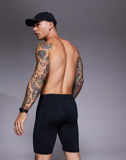 4505 Icon active quick dry base layer training half tight in black